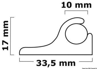 Osculati 44.010.02 - White PVC Tray For Cushions 4m-Bar