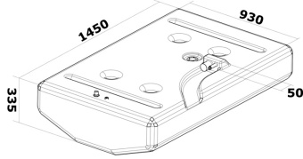 Osculati 52.036.05 - Fuel Tank PE 347 l