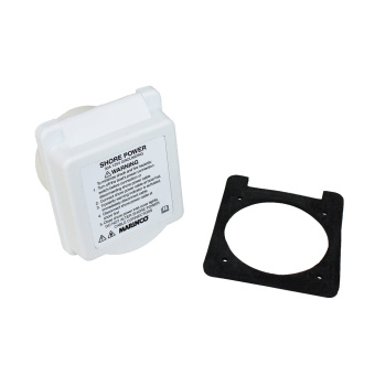 Marinco 30A Inlet Easy Lock With Warning Label