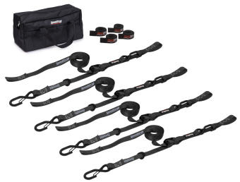 Speedstrap 25 mm Cam-Lock Kit, Tie-Down, S-Hooks and Loop, 300 cm, Black