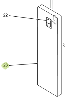 Isotherm SGC00201AA – Inox Freezer Door for Cruise CR200 Refrigerator/Freezer