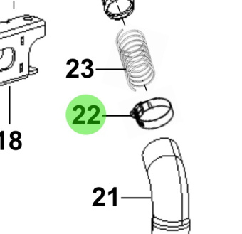 Bukh 90W12-05004 - Clamp for R210J and S270J Engine Cooling Systems