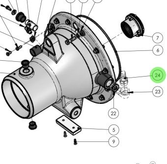 Alamarin Jet 11443 - Hose Fitting for Jet-340 Water Jets