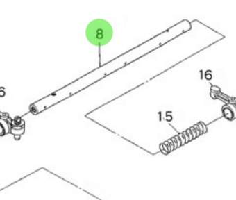 Nanni Diesel 970314195 - Rocker Arm Shaft for N3.21 Engines