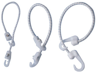 Sail Tie With Plastic Hooks, L=1000mm, Ø10mm