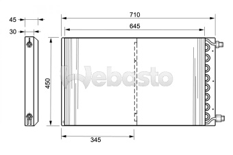 Webasto 62022334ORA - Condenser TF 450 643 25 2