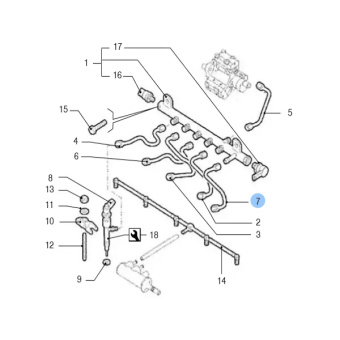 Vetus VFP01754 - Fuel Pipe