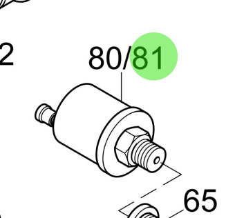 Steyr Z002641-0 - Oil Pressure Sensor 2 Way for Twin Instrument Panel Accessories