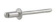 Midinox Open Blind Rivet Alu/Alu Flat Head TP 4 X 16