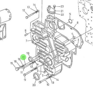 Nanni Diesel 970302953 - Ball Bearing for Timing Gear Case