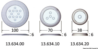 Osculati 13.634.31 - Attwood Courtesy Light Horizontal Blue 1 W