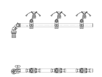 Borika Rr400-1 - Rod Holder For Three Rods