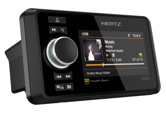 Hertz CAPRI H100 - Digital Media Receiver FM/USB/BT/NMEA2000 4x70 Watt, 4 Zones