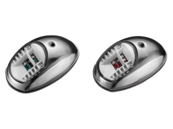 Talamex LED Navigation Sidelights Set (Starboard+Port) Stainless Steel