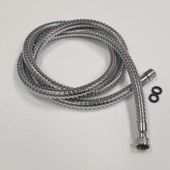 Barka 03.70.13802 - Hose For Elbow Showers 3/8"F - 15/1M 2 m Chrome Brass