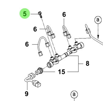 Bukh 31467-3A000 - Flange Bolt for S270J Fuel Lines