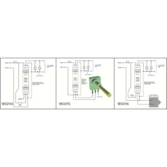 Dimmer PWM 10-30V 1 X 5A Push Button Dinrail