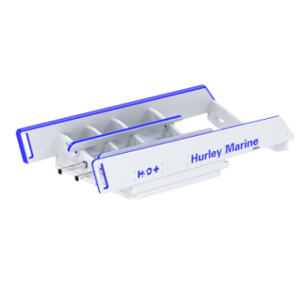 Hurley H3O+ Davit w/Manual Winch White