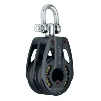 Harken 3228 - 57mm Black Magic 2-Sheave Aluminum Low-Load Block Swivel