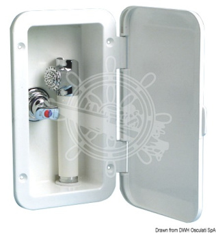 Osculati 15.239.02 - Shower Box With Mixer PVC Hose 4 m Wall Mounting