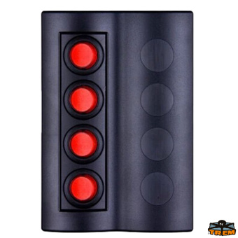 Trem L0604131 - Switch Panel With 4 Utilities Circuit Breaker And LED IP65