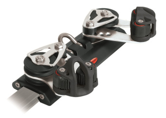 Ronstan RC13023 Series 30 Traveller Car, 4 Control Sheaves with Cleat