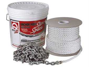 Quick Slim Splice Anchor Rope & Galvanized DIN766 Chain Combination
