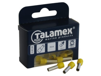 Talamex Cable End Insulated Yellow 6mm (48 pcs)