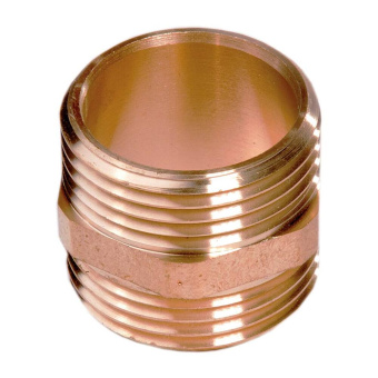 Brass Nipple, Straight, Tapered 2" 