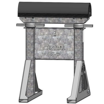 Nautipark Central 5T Keel Support 62/90 cm With Rubber