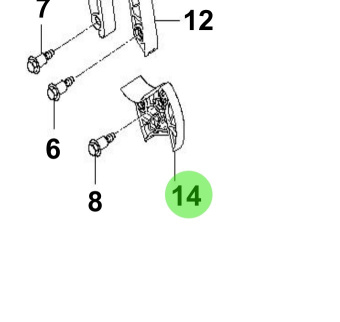 Bukh 24420-3A000 - Oil Pump Chain Tensioner for S270J Engines