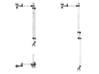 Borika LSp1100 - Universal Transducer Mount Kit With Holder