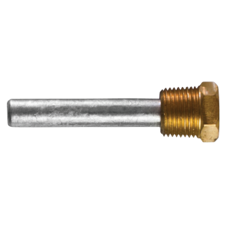 Tecnoseal TEC-SD1 - Zinc Sen-Dure Pencil Anode Ø 9,5 L. 51 Complete With Brass Plug Th. 1/8'' NPT