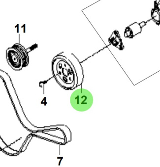 Bukh 25286-3A000 - Water Pump Pulley for S270J Engines