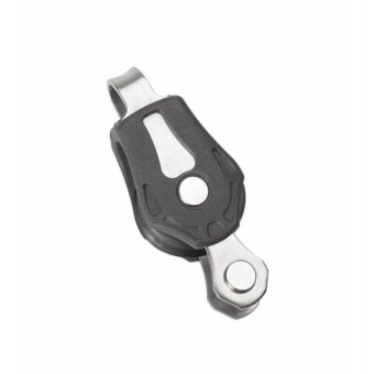 Barton N10111 – Single Fixed Eye Block with Becket Size 0 20mm, Ball Bearing, Ø20mm Sheave, Max Rope 6mm