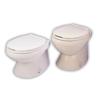 Jabsco 37075-1092 - Standard White Toilet 17", 12 Volt EMC