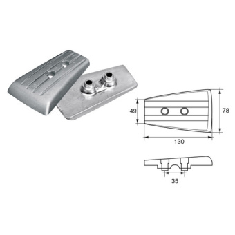 Bukh PRO L8140012 - Zinc AND ALU Anode F/VOLVO PENTA EngineS