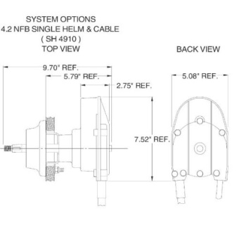 SeaStar SS14730 - 'NFB' (No-Feedback) 4.2 Rotary Steering System With Cable 30' (9.15m)