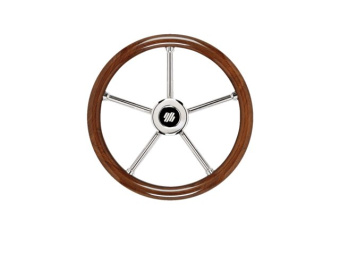 Ultraflex V30 Steering Wheel Mahogany 5 Spoke 350mm
