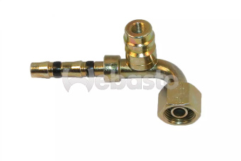 Webasto 6280106FS008A - Refrimaster Fitting Female 5/16 Inch 90 Degrees Valve 5/8 Inch 18unf 2B (Previous: 80106FS008)