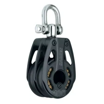 Harken 3248 - 100mm Black Magic 2-Sheave Aluminum Block Swivel