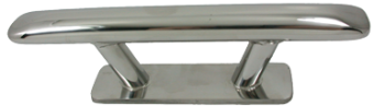 Allpa Stainless Steel Oval Mooring Cleat, Bolt Mount (Ø10mm), A=200mm, B=34mm, C=120mm, D=55mm, E=67mm, F=34mm