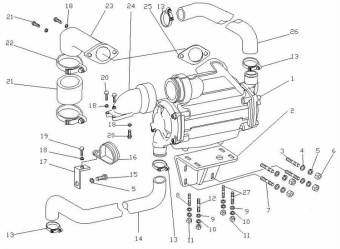 Nanni Diesel 48328098 - HOSE for 4.380TDI