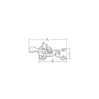 Marine Town Fastener With Padlock Eye