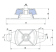Allpa Flexible Anti Vibration Mount 'Large', 45° Shore, Pin M20, Dims. 228x112x68mm, Max. 350kg