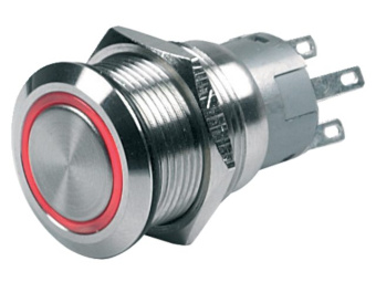BEP 80-511-0005-00 - Push Button Switch With Lighting On-Off 24V Red