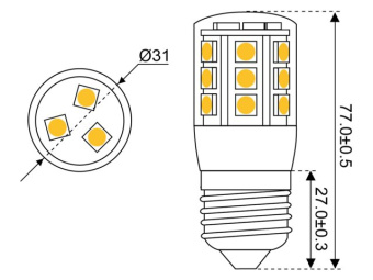 Talamex LED 24 10-30V E27