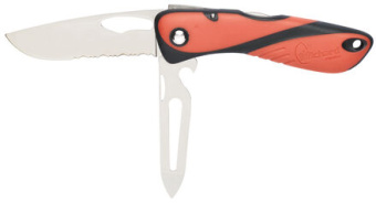 Wichard Offshore Knife - Serrated Blade - Shackler / Spike - Orange