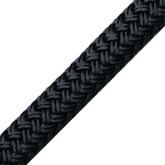 English Braids 6060200900 Braid On Braid 6 mm Black