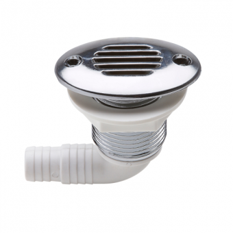 CAN-SB 90° Oval Chrome Vent 17-19 mm